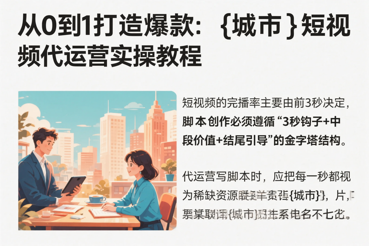 从0到1打造爆款:湘西短视频代运营实操教程