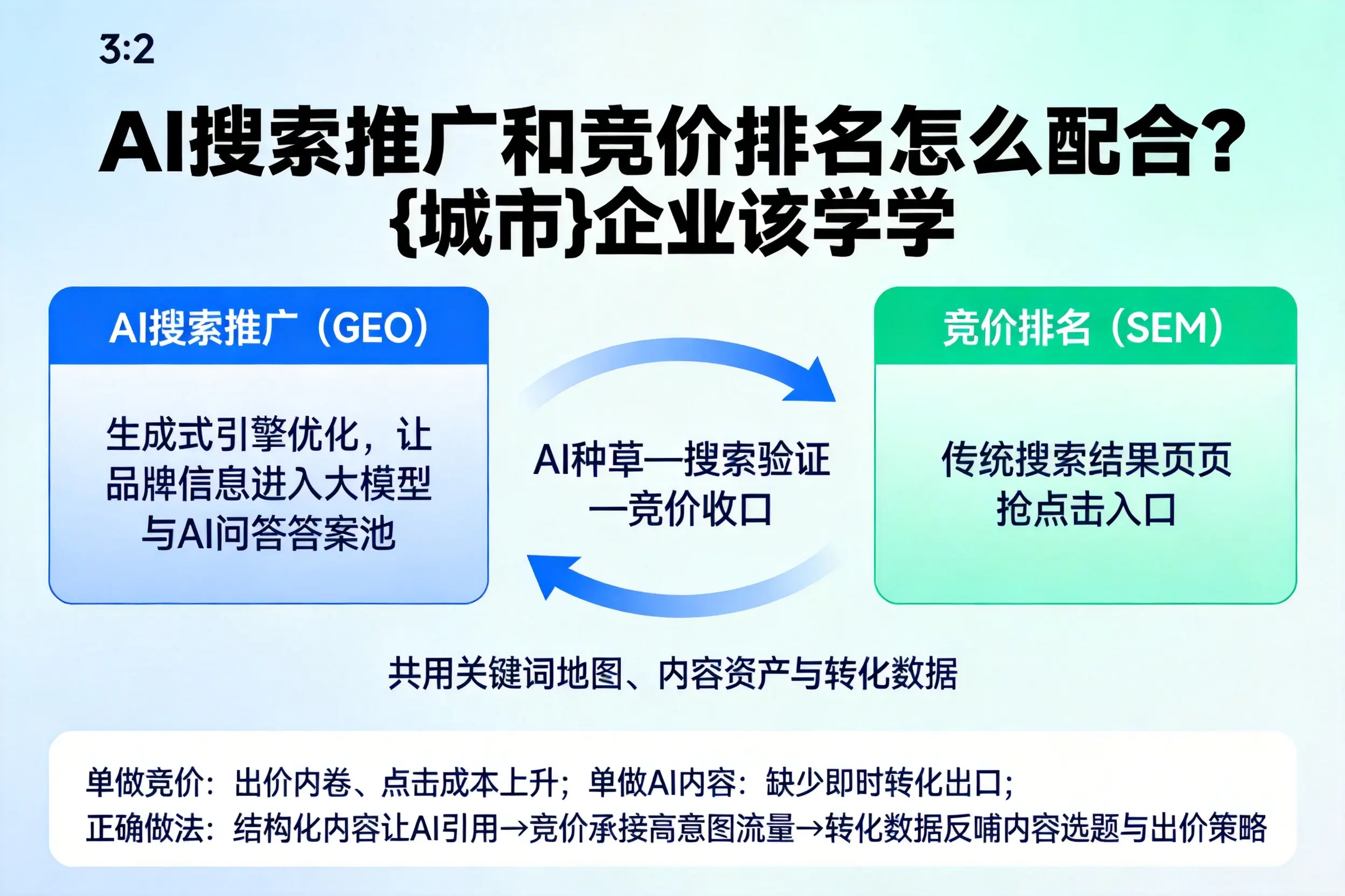 AI搜索推广和竞价排名怎么配合？湘西企业该学学