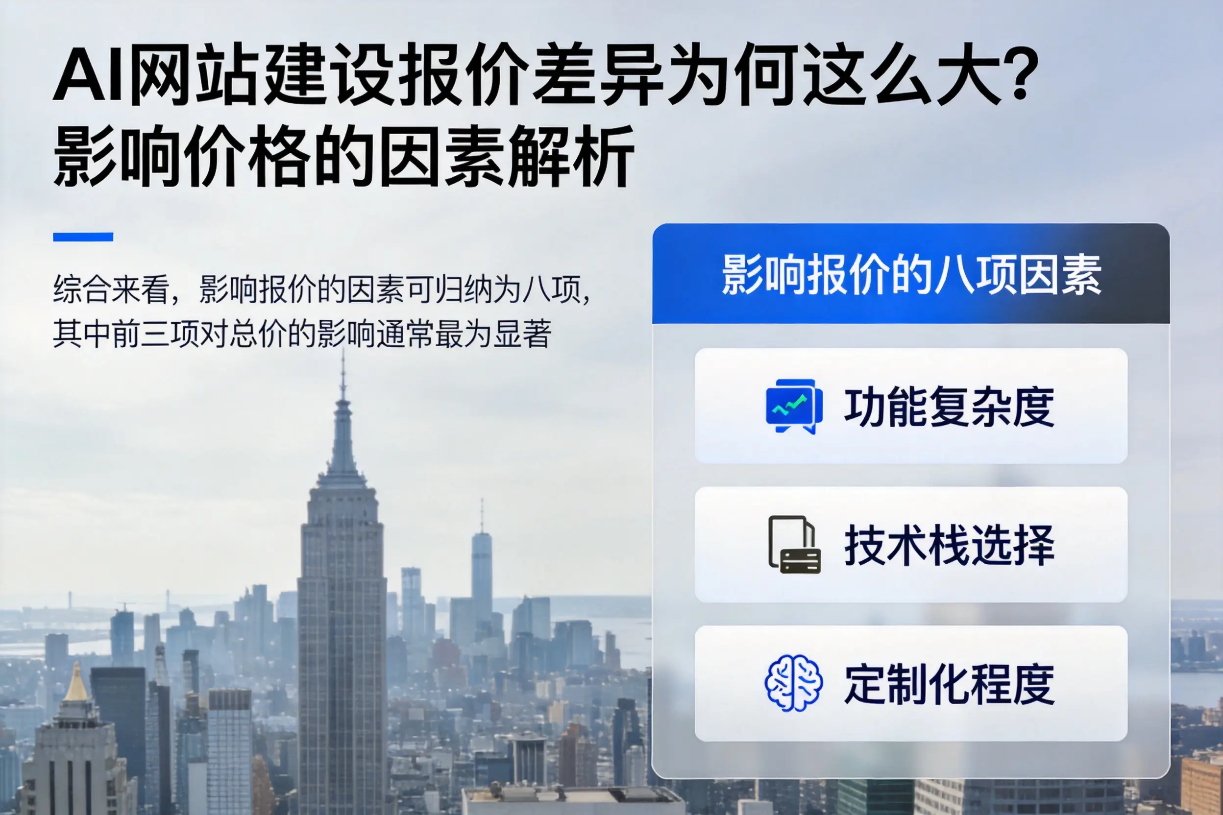 湘西AI网站建设报价差异为何这么大?影响价格的因素解析