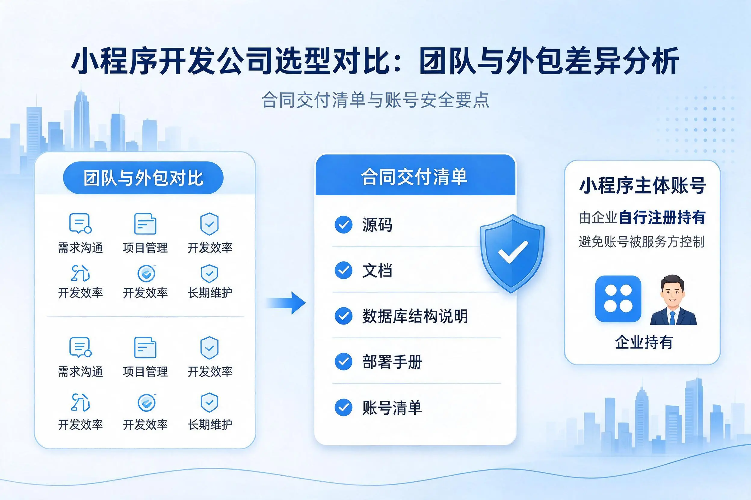湘西小程序开发公司选型对比：团队与外包差异分析