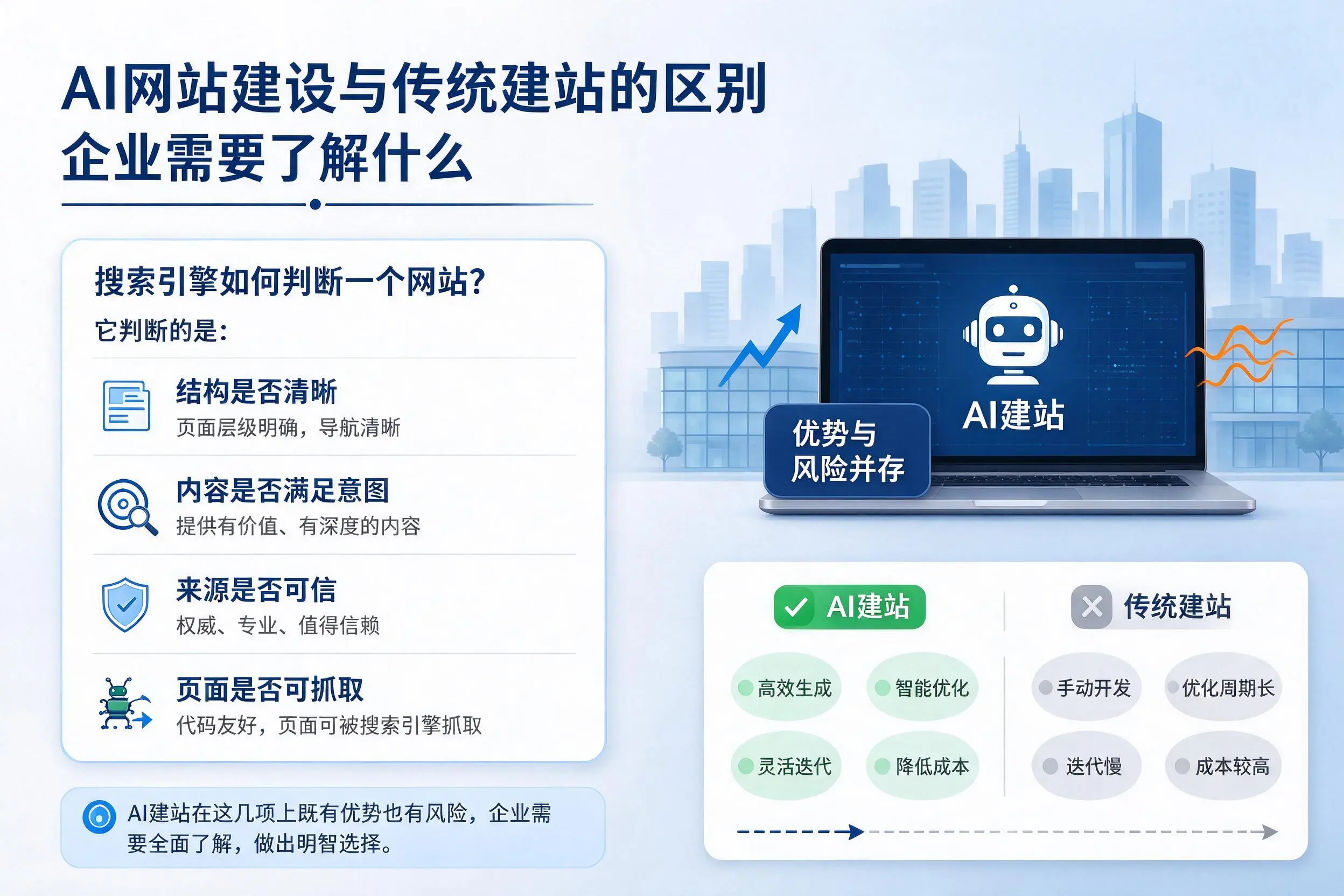 AI网站建设与传统建站的区别，湘西企业需要了解什么
