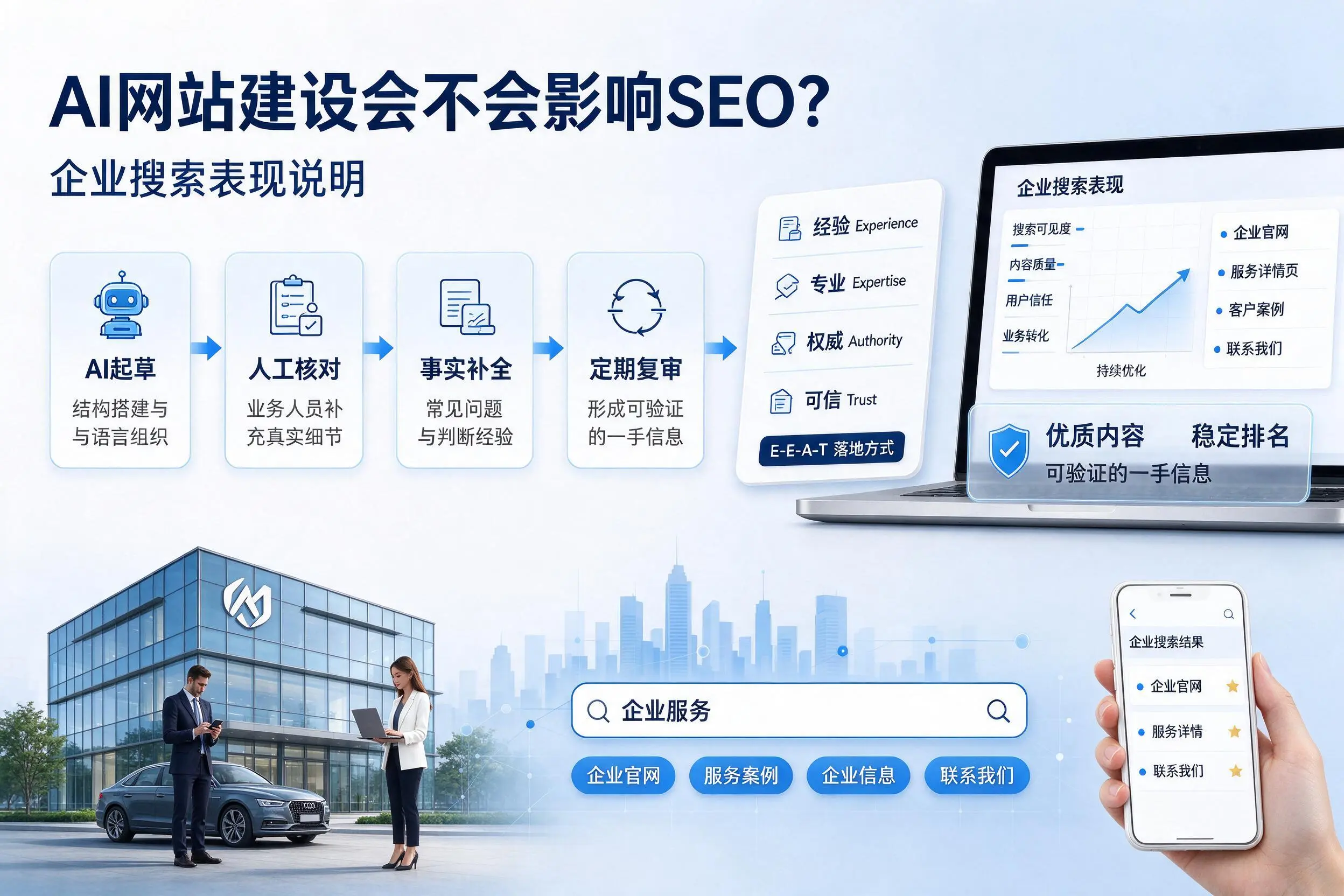 AI网站建设会不会影响SEO？湘西企业搜索表现说明