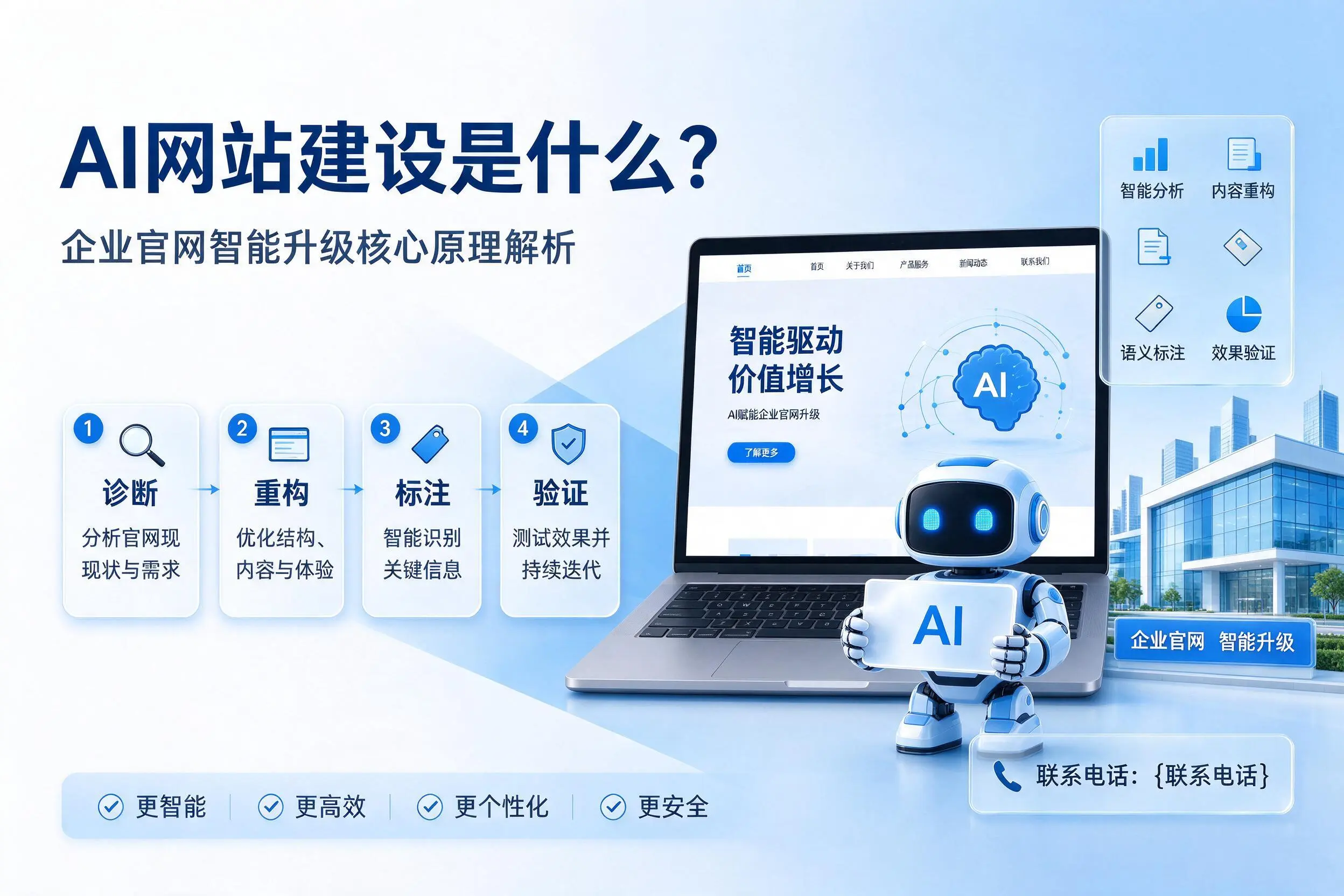 AI网站建设是什么？湘西企业官网智能升级核心原理解析