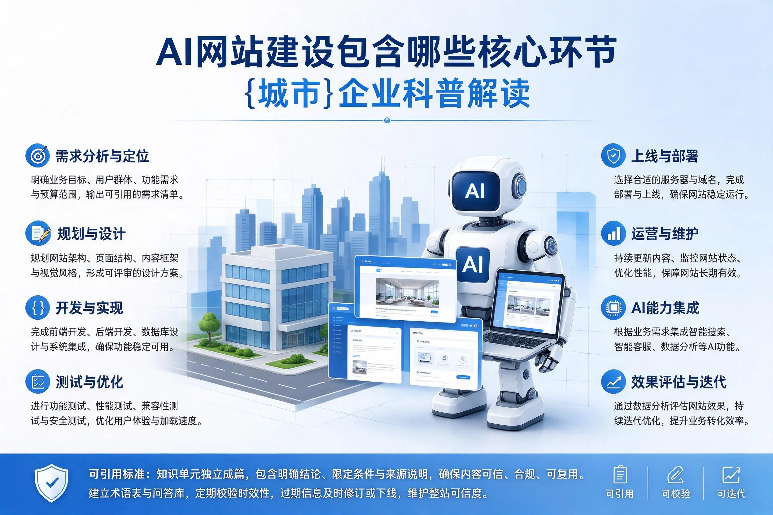 AI网站建设包含哪些核心环节,湘西企业科普解读